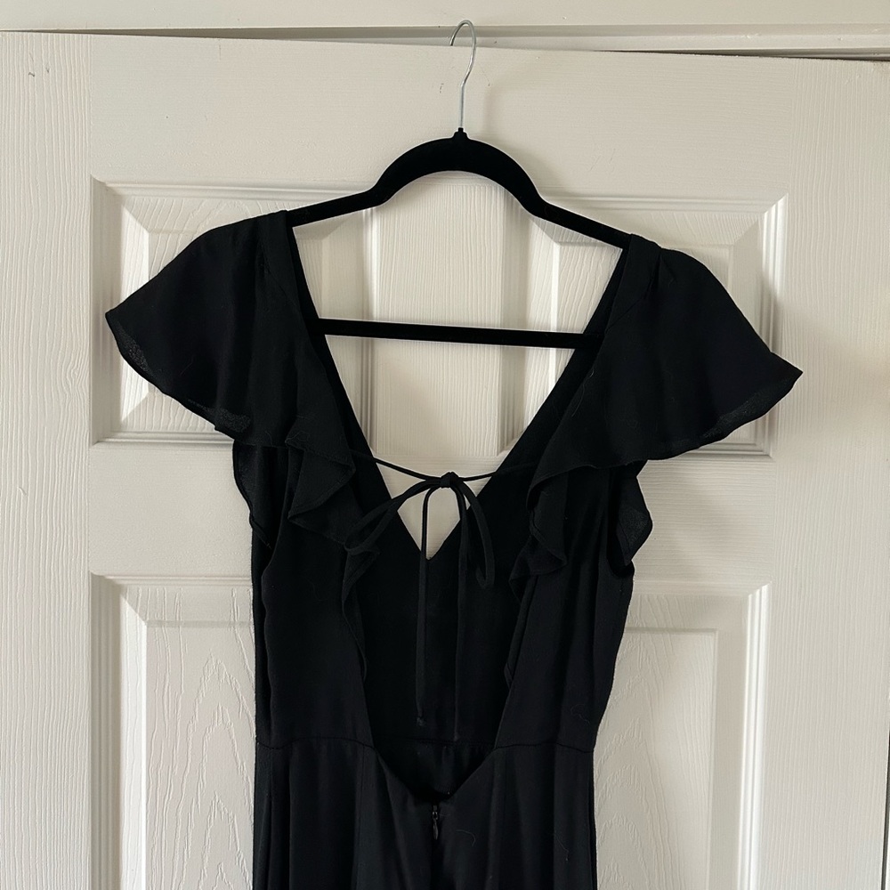 Reformation Black Cozumel Jumpsuit View 5